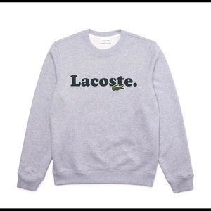 Lacoste And Crocodile Branded Fleece Sweatshirt